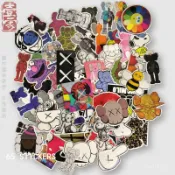 🥇限時下殺🥇 潮牌 芝麻街&KAWS 卡特光滑行李箱貼紙 ipad 筆記本 電腦 手機殼 防水貼