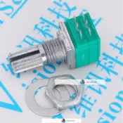 【琪琪優選】六腳 RK097NS B50K 雙聯 電位器 音響 功放 密封 RK097 柄長15mm-qqmark588