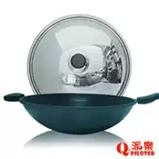 【百利市購物中心】派樂 鈦合金冷泉不沾鍋/單柄炒鍋 (39cm含鍋蓋)