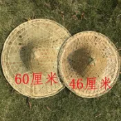 樂遊遊戶外用品館 竹編斗笠大號尖頂遮陽草帽子舞蹈裝飾大沿釣魚純手工編織防水古風