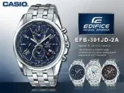 CASIO 卡西歐 手錶專賣店 EFB-301JD-2A 男錶 指針錶 不鏽鋼錶帶 藍寶石水晶 碼錶 三眼 防水