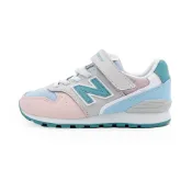 新竹兩隻老虎親子舘 New Balance 996 NB 996 魔鬼氈 運動鞋 中童鞋 藍粉 S2229 (Y9965B0)