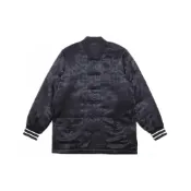 (店+)FDCBSJ-BLK19-FW CLOT x Fragment Design 聯名款 Black Silk Jacket 黑絲綢唐裝盤扣長袖棉服夾克 男女同款 黑色