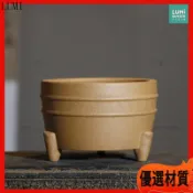 紫砂花盆 粗陶盆 多肉花盆 小品盆栽 菖蒲盆 圓形三足花器 陶瓷盆器 迷你盆栽 辦公室桌上植物 禪意古典擺飾 園藝