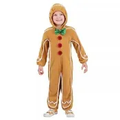 【Kori Deer 可莉鹿】萬聖節兒童服裝薑餅人造型服變裝連身衣(聖誕節/趣味搞笑/幼稚園派對表演服)