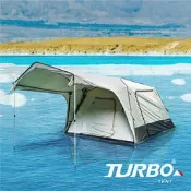 【山野賣客】TurboTent 300 專利快速6人帳帳篷 威力屋 浩克屋 屋簷 落地窗 可擴大成客廳帳