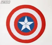 日版 SEGA 景品 漫威 MAVEL 美國隊長 盾牌造型圓形地墊 地毯 直徑80公分