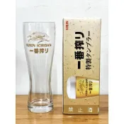 全新 日本製 Kirin特製漾心啤酒杯 300ml 絕版 限量 Kirin 麒麟 一番搾 玻璃杯 啤酒杯 啤酒 酒杯 杯