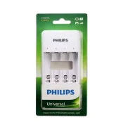 (店+)【Philips 飛利浦】USB 4槽低自放鎳氫充電器(3號或4號充電電池皆可使用)