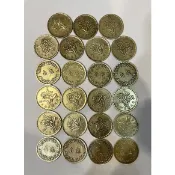 56、59、60、61、62年伍角五角5角不流通古銅硬幣稀少，阿爸珍藏的錢幣大特價