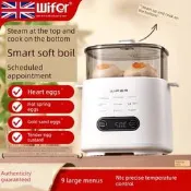 （可開發票）【品質認證】英國2026多功能蒸蛋機全自動斷電預定美國標準110V小型家用早餐機（滿額免運）