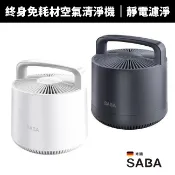【德國 SABA】免耗材空氣清淨機 SA-HX07U｜免濾網可水洗 靜電集塵 靜音除臭 抗過敏PM2.5 租屋/套房必備
