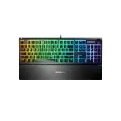(店+)【Steelseries 賽睿】Steelseries 賽睿 Apex 3 電競鍵盤 極致防水 多媒體鍵 靜音鍵盤 有線鍵盤 機械鍵盤 遊戲鍵盤