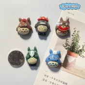 可愛卡通龍貓公仔冰箱貼磁貼小號立體樹脂照片卡片磁鐵留言貼裝飾 冰箱貼 磁吸貼 留言貼 卡通冰箱貼 龍貓冰箱貼