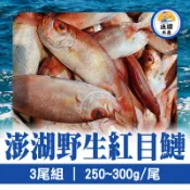 【台灣好農】【漁讚水產行】澎湖野生紅目鰱(250~300g/尾)(3尾組)