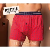 【ELLE HOMME】艾菲爾空氣棉平口褲 男內 大平口 內褲 寬鬆 有開襟 五片式