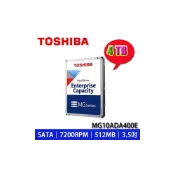 (店+)【TOSHIBA 東芝】 MG10ADA400E 4TB 3.5吋 企業級硬碟 7200轉 512MB 5年保