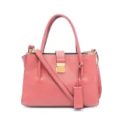 【DOKODEMO】【二手】Miu Miu Madras 2WAY 粉紅皮革手提包 女士雙肩包