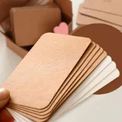 100張復古雙面空白牛皮紙字卡留言卡素描塗鴉diy明信片禮品賀卡邀請卡