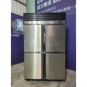 【昌昇冷凍餐飲設備】二手 - 四門風冷全凍220V｜瑞興｜四門冰箱｜白鐵冰箱｜冷凍｜