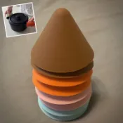 【CHENset】K040 一組2入 童趣 彩色 矽膠  三角錐隔熱夾 防燙夾 交通錐隔熱墊 防燙手套 防燙帽