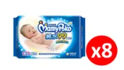 微笑藥局 【箱購】滿意寶寶 厚型濕紙巾 80抽/包*8入