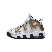 (店+)【NIKE 耐吉】IO7601-171 NikeAir More Uptempo 舒適柔軟GS 高幫 籃球鞋 白金色 男女同款 nike男鞋 男運動鞋 nike女鞋 運動鞋女 休閒鞋