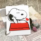 史奴比抽卡口袋小書 DIY 生日禮物 生日卡片 情人節卡片 手作卡片 手作相簿 手工機關 手工卡片 告白 求婚 禮物