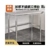 (店+)不鏽鋼工作臺 單層不銹鋼工作臺 廚房操作臺 打荷臺 飯店切菜桌 打包裝臺