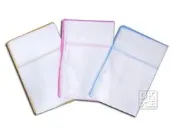 【DK襪子毛巾大王】素面雙層紗布淑女手帕 兒童手帕