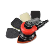 (店+)多功能三角氣動研磨機套裝 磁土盤 海綿盤 絨毛盤 除油膜 漆面清潔 多功能拋光機 零伍工坊