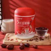 ✨台灣有貨✨免運✨【輕野派零食店】五紅豆漿粉紅棗學生早餐代餐衝泡卽飲衝飲品網紅代餐罐裝