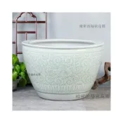 (店+)[免運含稅]景德鎮粗陶陶瓷魚缸 睡蓮盆荷花大缸 碗蓮盆缸 錦鯉缸 水缸 景德鎮 陶瓷 魚缸 庭院仿石大水缸
