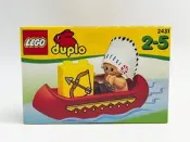 樂高lego絕版1998年得寶系列lego2431 酋長小船