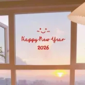 臺灣出貨🤩2026新年快樂貼紙馬年笑臉玻璃門裝飾春節喜慶氛圍鏡子貼窗貼窗花 窗貼 春節過新年 年 過年