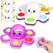 Octopus Fidget Spinner Toys Pop It Bubbles Anti Stress Relie