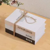 【可開統編】仿麻布盒裝飾書架書櫃仿真書本攝影電視櫃道具模型假書擺件