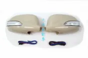 大禾自動車 後視鏡蓋 + LED 燈 未烤漆 適用 三菱 LANCER 97-00