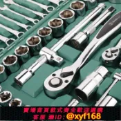 獅子國際購 {保固一年 可打統編}綠林53件套筒組套快速棘輪六角扳手套裝汽修汽保維修組合工具箱