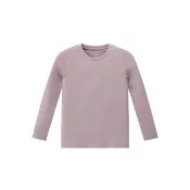 【GIORDANO 佐丹奴】童裝圓領極暖衣 G-WARMER系列(88 啞粉紅X極簡灰)