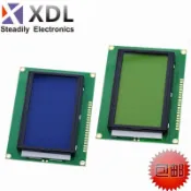 藍屏LCD12864顯示屏 液晶屏 帶中文字庫 帶背光12864-5V 並口串口