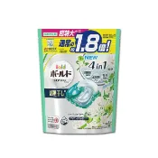 【HOTAI購】【日本P&G Bold】新4D炭酸機能4合1強洗淨2倍消臭柔軟香氛洗衣凝膠球22顆/袋(植萃花香(淺綠)