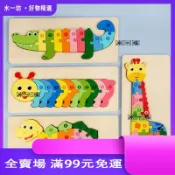 🥇🥇3D木質拼圖 木製玩具兒童益智拼裝玩具 人物手抓板 立體拼圖