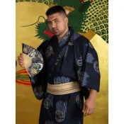 【日式和風】熊氣補給 男士甚平 和服浴衣 浴袍睡衣 居家服 日本居家服 和服睡衣 日式和服睡衣