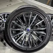 二手正品Rays 19寸豐田埃爾法拆車件輪框 5x114.3 8J ET35帶四條2454519米其林輪胎95新