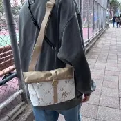 【MLB】側背包 肩背包 Monogram系列 紐約洋基隊(3ACRM035N-50IVS)
