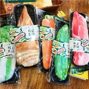 🎀【現貨】韓國創意文具仿真蔬菜假日農場農夫紅蘿蔔大白菜筍子竹筍五花肉苦瓜蔬菜創意筆袋大容量鉛筆盒收納包小物包