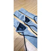 天哥《日式灰色絨毛手綁竿袋全新品》福壽魚鯽魚無彈力日式竿袋 釣竿袋 竿套 釣竿保護套 魚竿保護套 護竿袋 竿套 釣竿配件