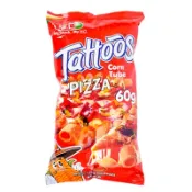 WL FOODS Tattoos玉米脆片(披薩) 60g【萬家福】