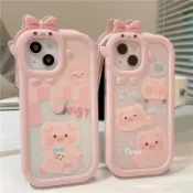 【現貨新款上架🔥】網紅小怪獸小豬iPhone11/12手機殼xr/xs蘋果13promax防摔7女8p殼